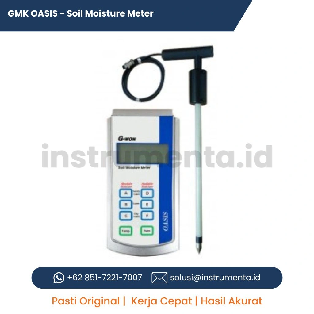 Distributor Soil Moisture Meter G-WON GMK OASIS GMK-770S Alat Ukur Kelembaban Tanah Digital untuk Pertanian dan Irigasi